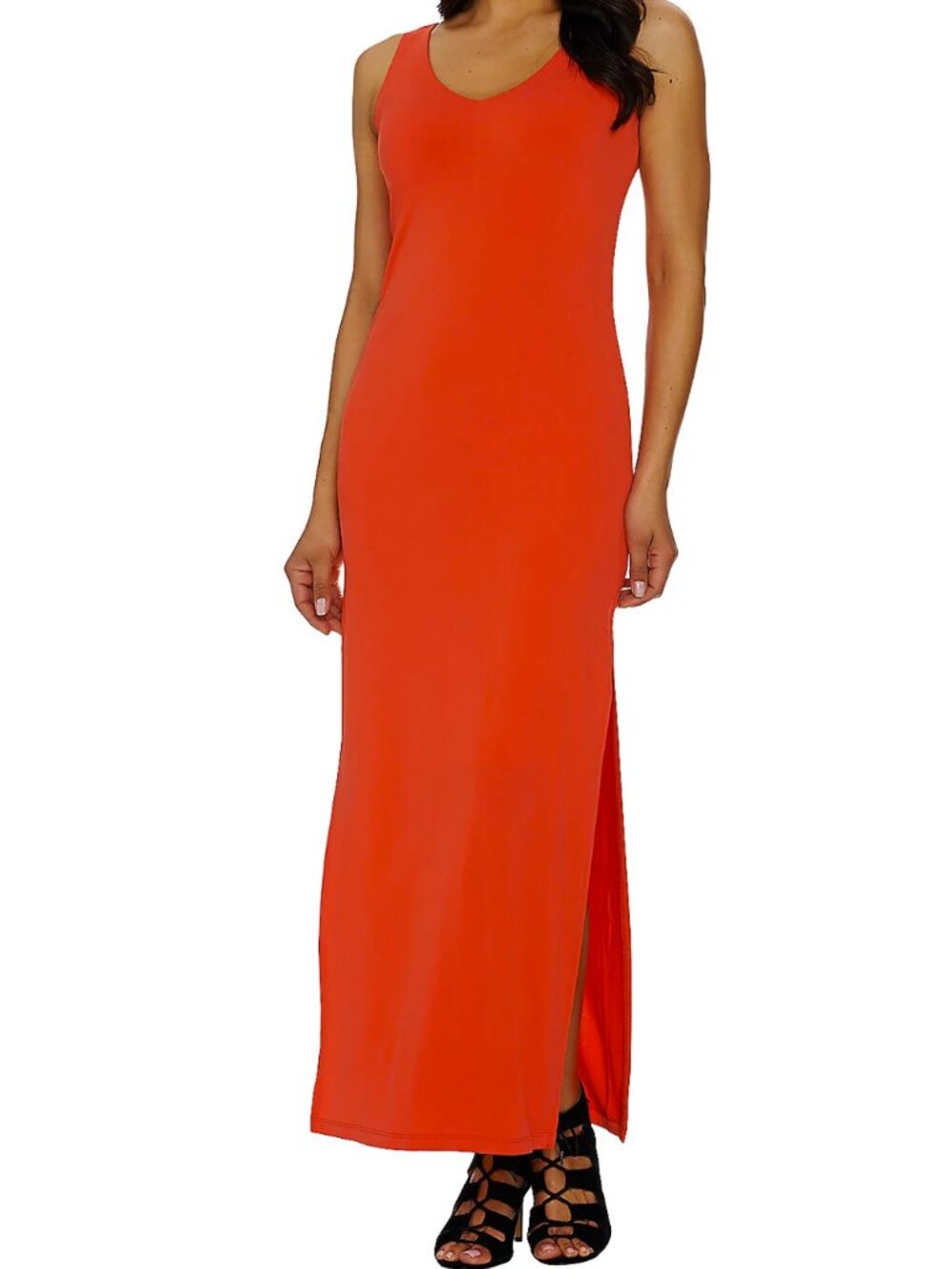 G.I.L.I. Petite Sleeveless Side Slit Maxi Dress  16760